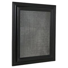 Antique 19th C. Ebonised Italian Mercury Ripple Frame Mirror