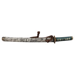 Antique 19th Century (Edo-Meiji Period) Samurai Wakizashi Sword and Scabbards