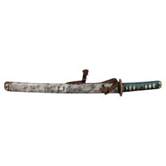 Samurai Wakizashi-Kriege und -Schränke aus dem 19. Jahrhundert (Edo-Meiji-Periode)