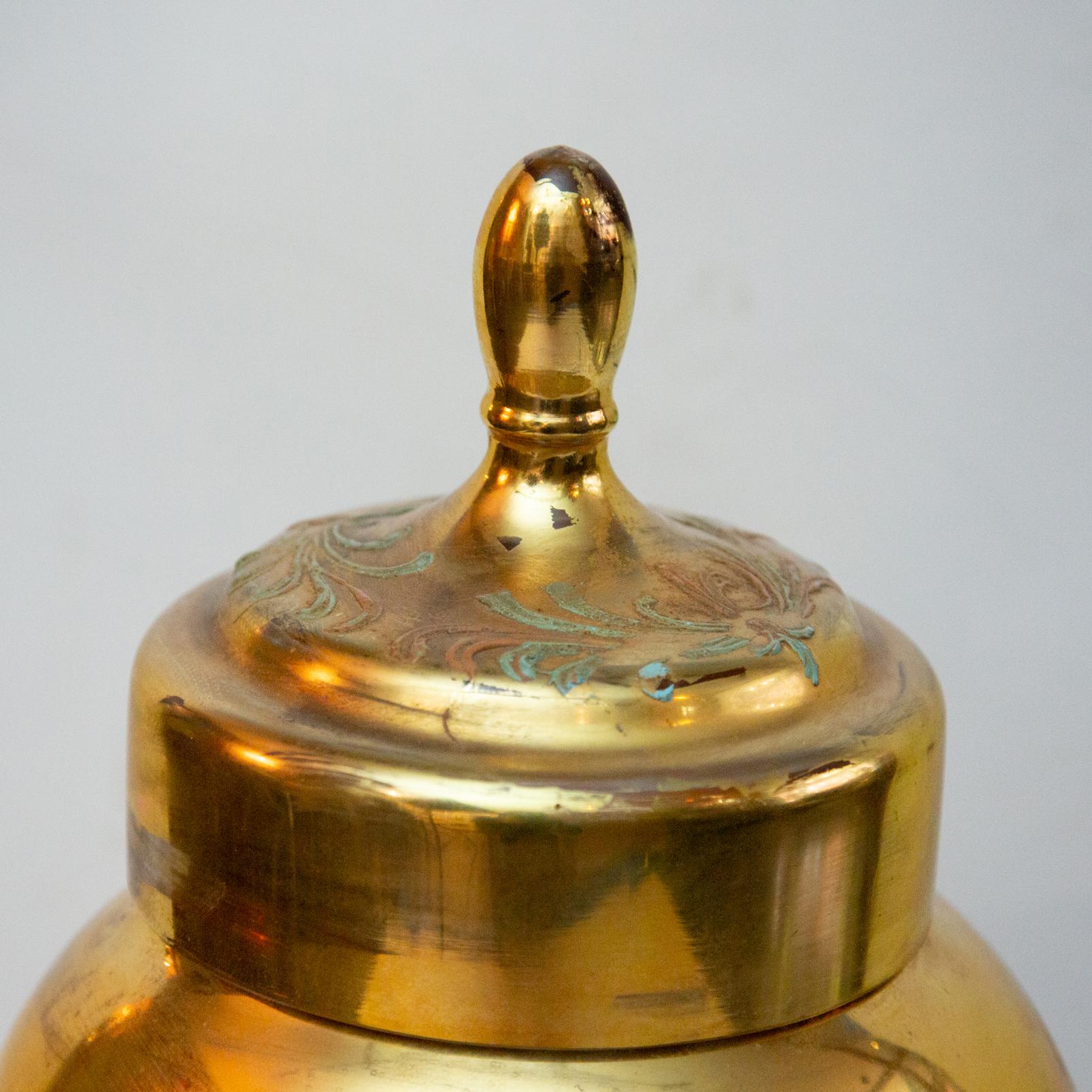 Very Large 19th Century Églomisé Gold Italian Apothecary Jar 24 Inches 3