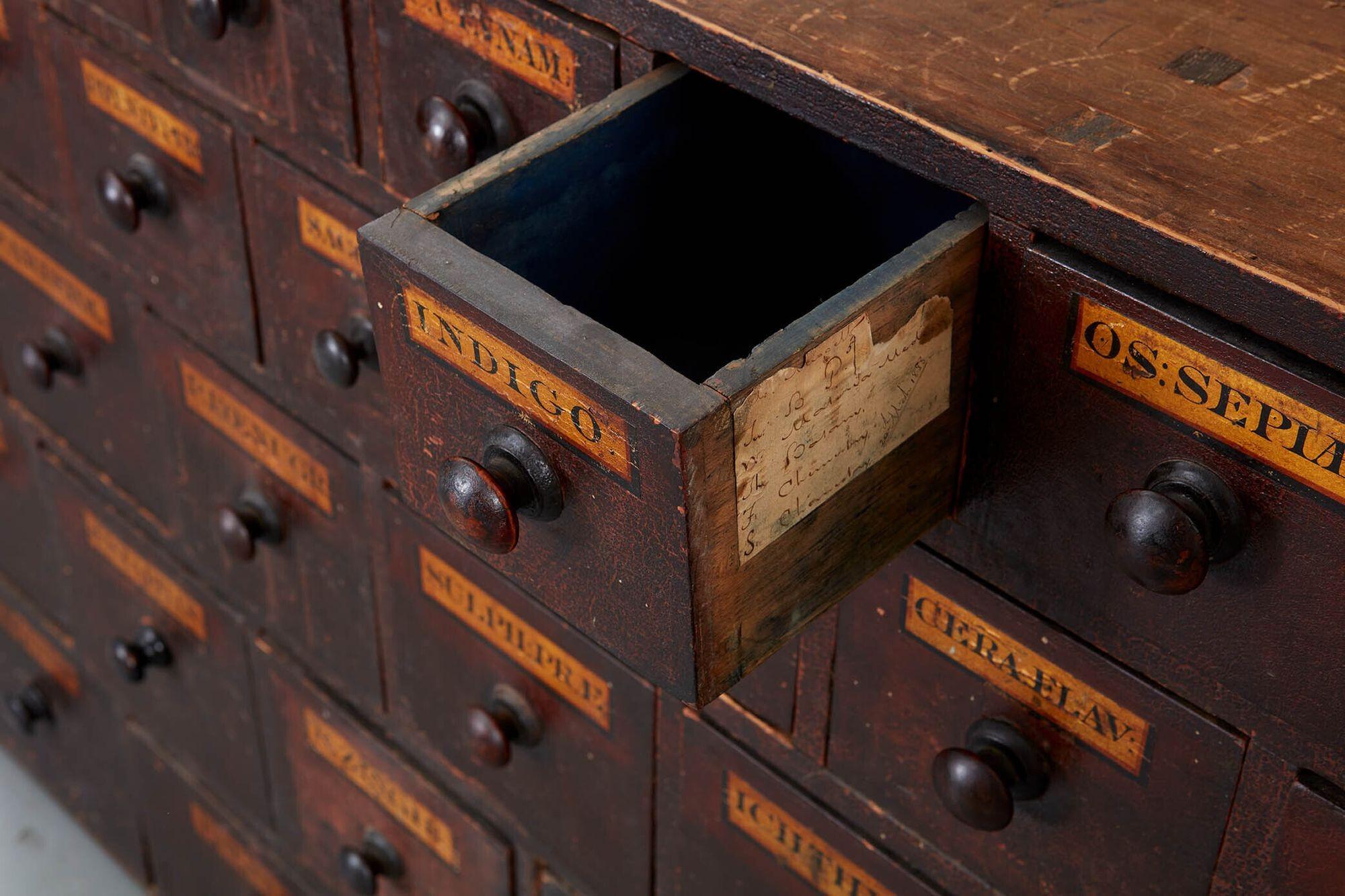 19th c. English Apothecary Cabinet 2