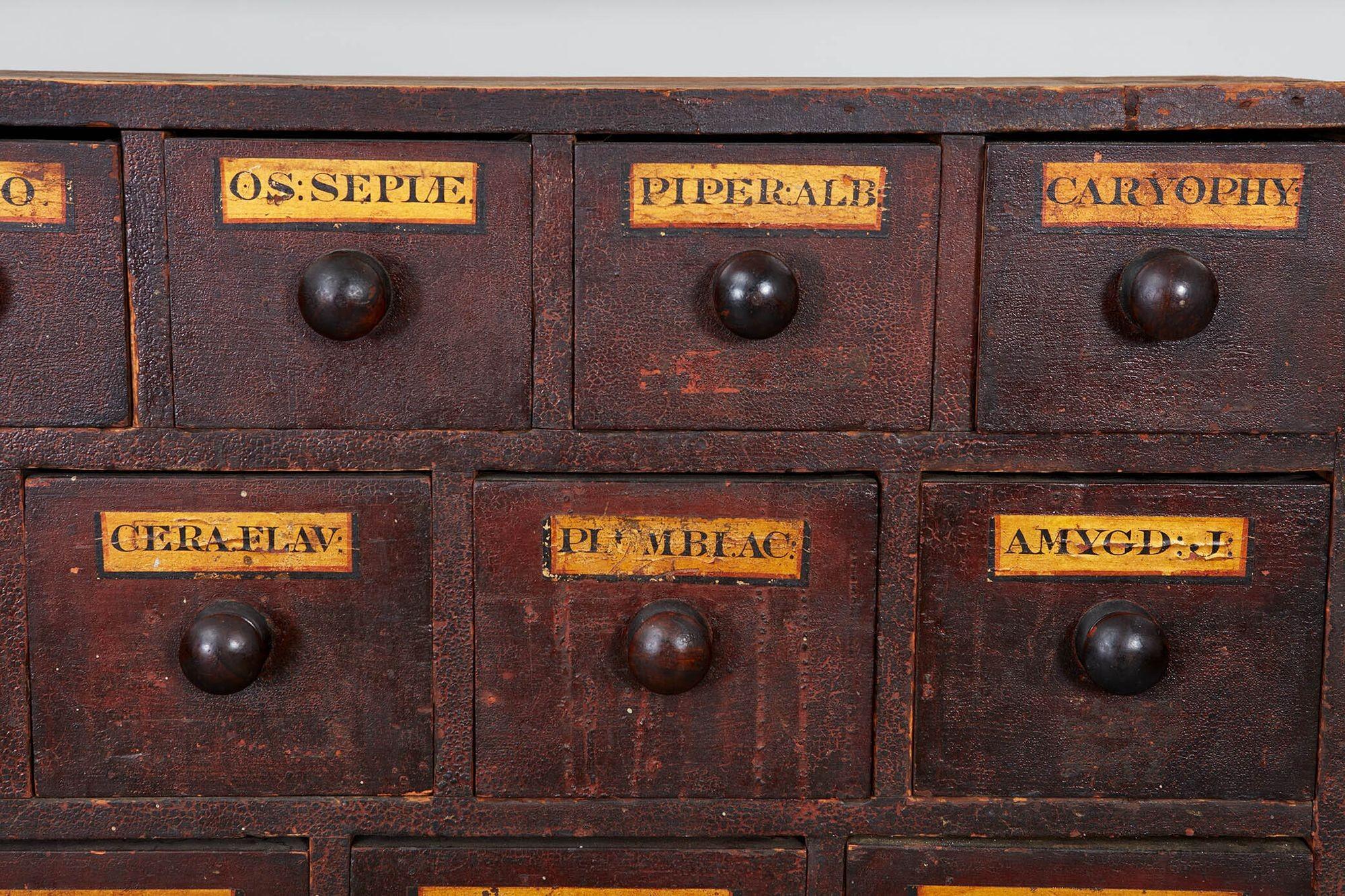 apothecary drawers