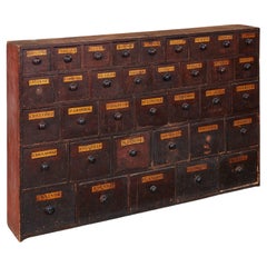 19th c. English Apothecary Cabinet