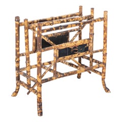 19th C English Bamboo Magazine / Newspaper Rack