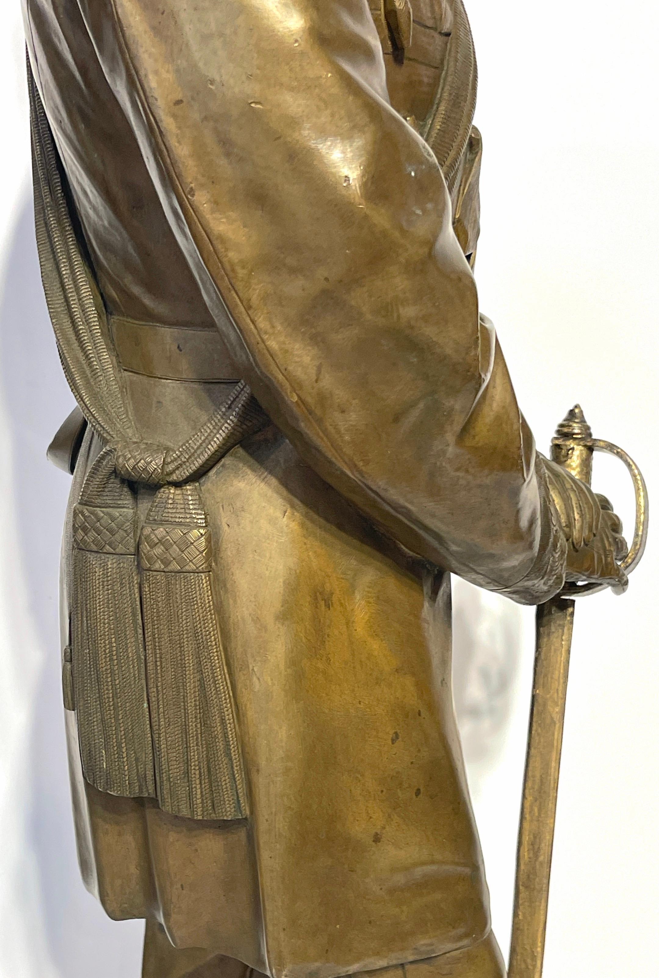 19th C. English Bronze of a Beloved Soldier of the H.A.C by Thomas Fowke/s For Sale 5