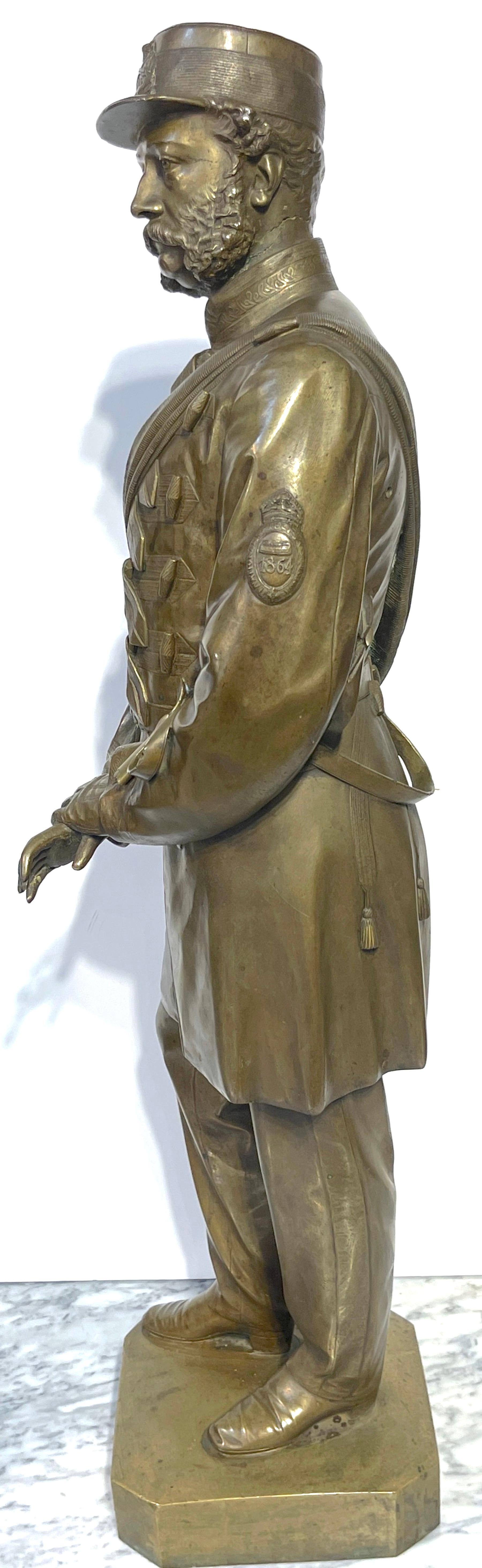 19th C. English Bronze of a Beloved Soldier of the H.A.C by Thomas Fowke/s For Sale 8