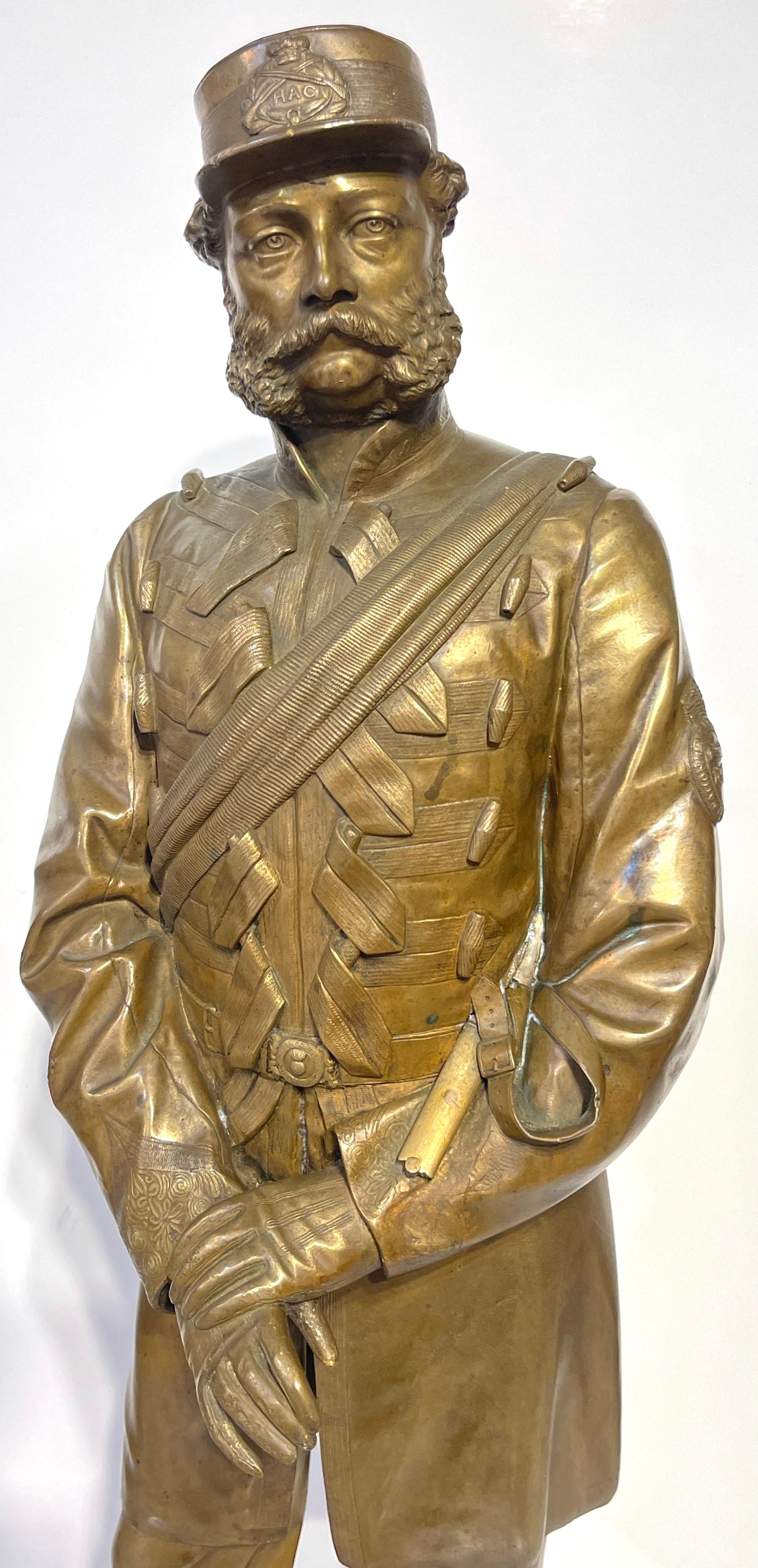 19th C. English Bronze of a Beloved Soldier of the H.A.C by Thomas Fowke/s For Sale 11