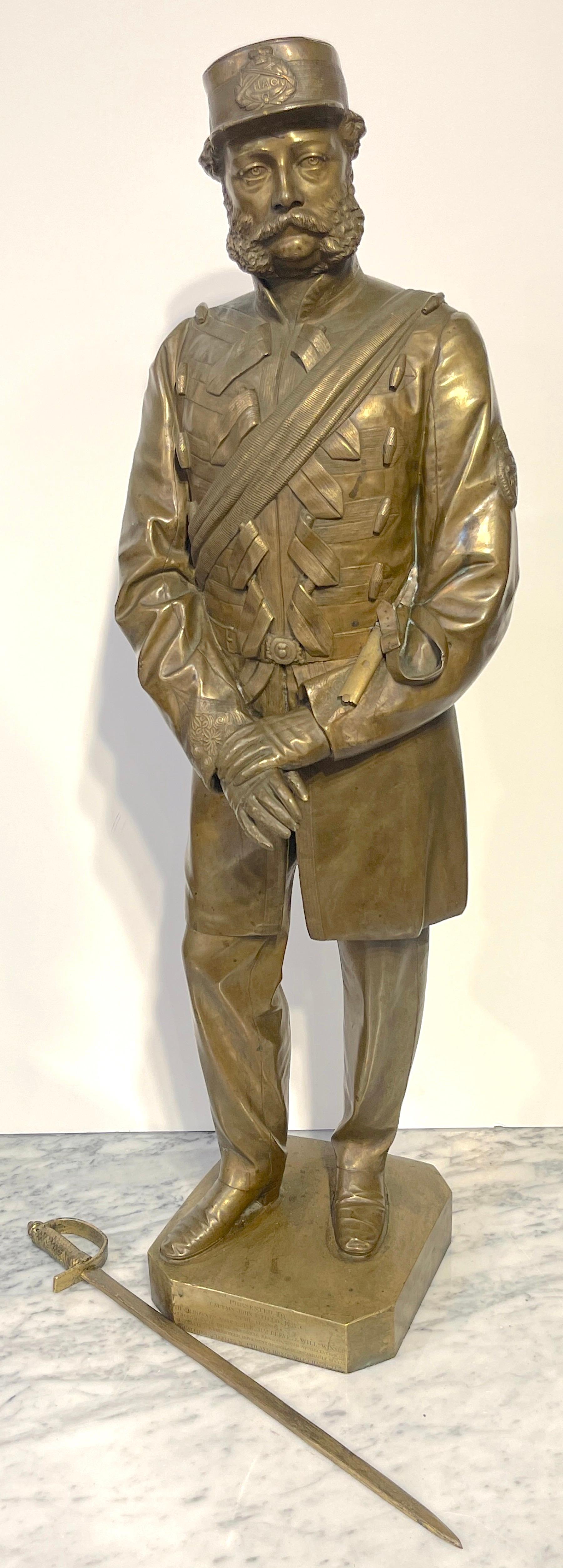 19th C. English Bronze of a Beloved Soldier of the H.A.C by Thomas Fowke/s For Sale 12