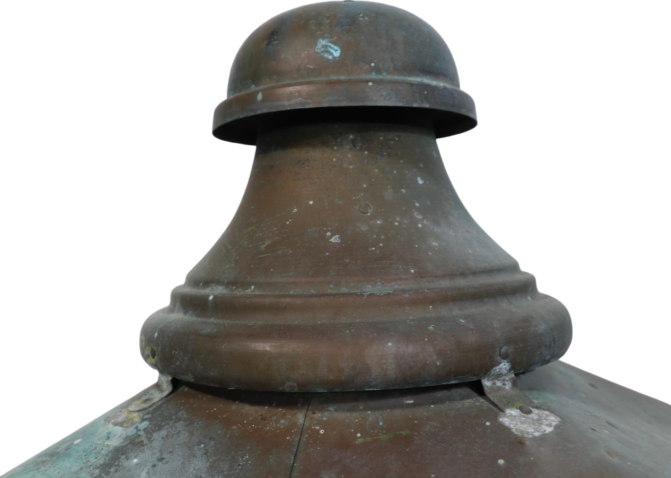 British 19th C English Copper Lantern Sconce by Foster & Pullen  For Sale