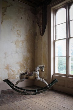 19th C English Country House Carved Wooden Rocking Horse G & J Lines of London