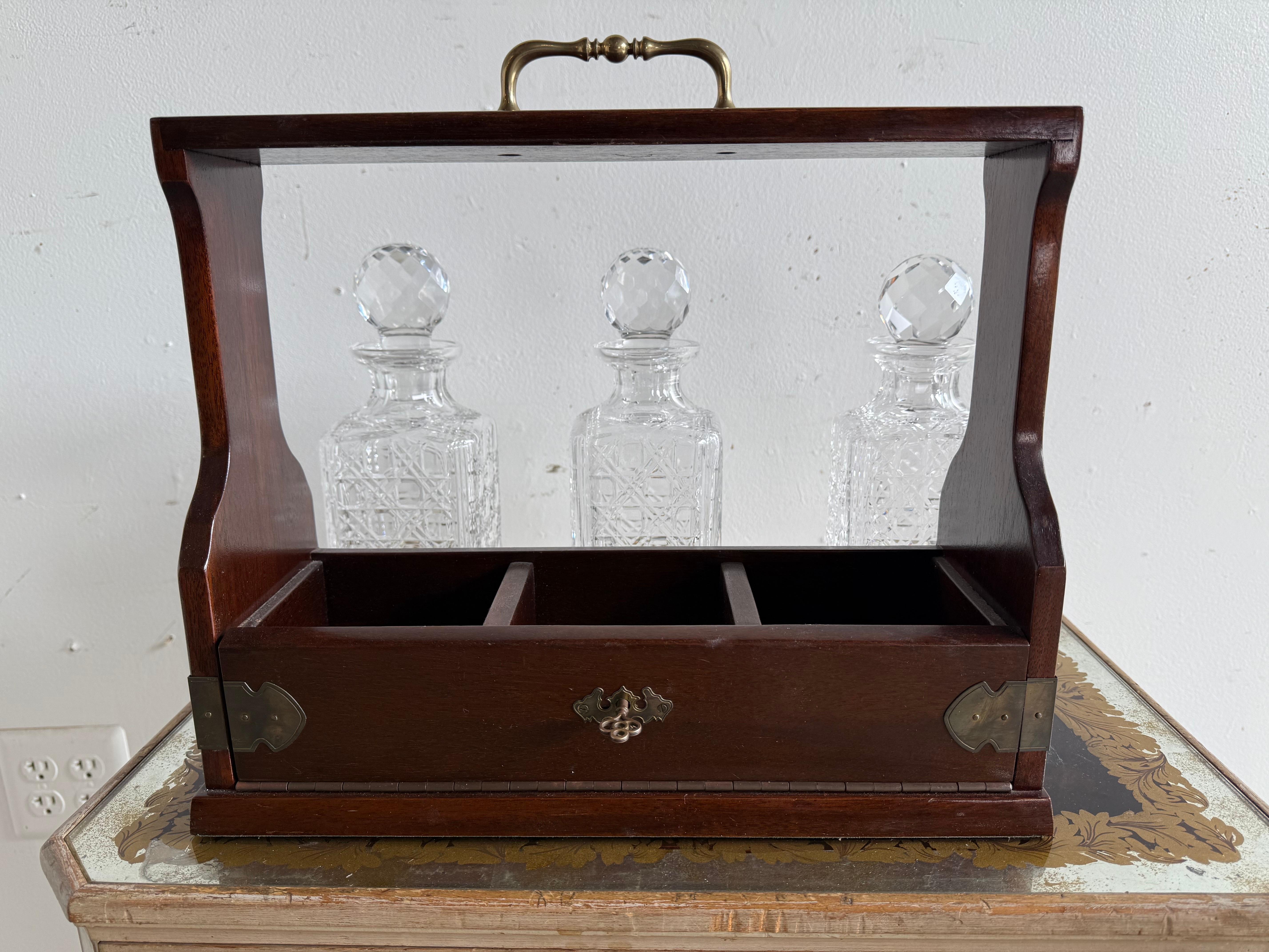 19th C. English Decanter Set In Distressed Condition For Sale In Los Angeles, CA