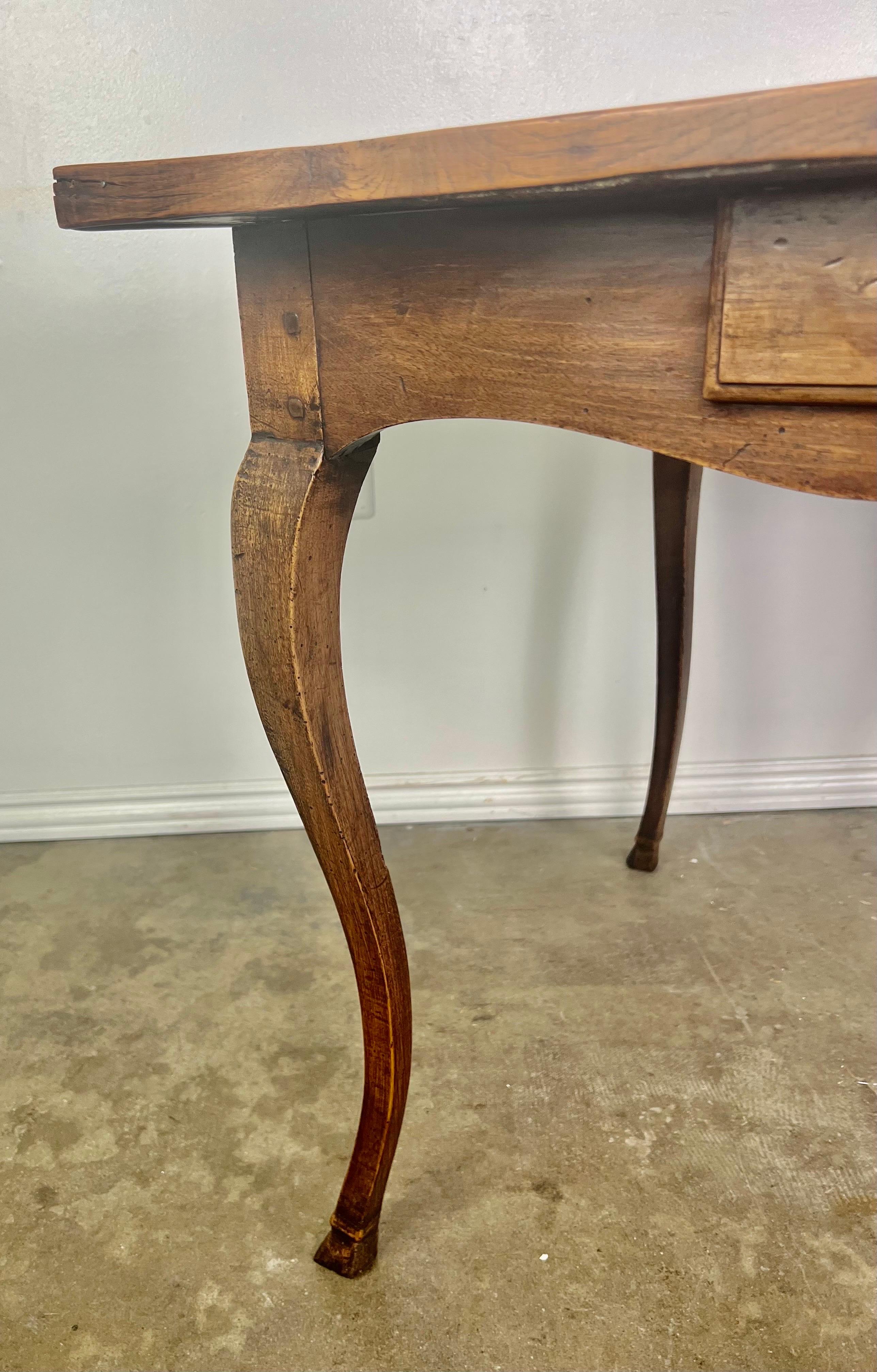 19th Century English Game Table W/Embossed Leather Top 2