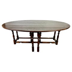 A.C. English Gate-Leg Drop Leaf Dining Table