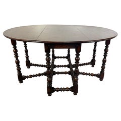 19th C. English Gate Leg Table