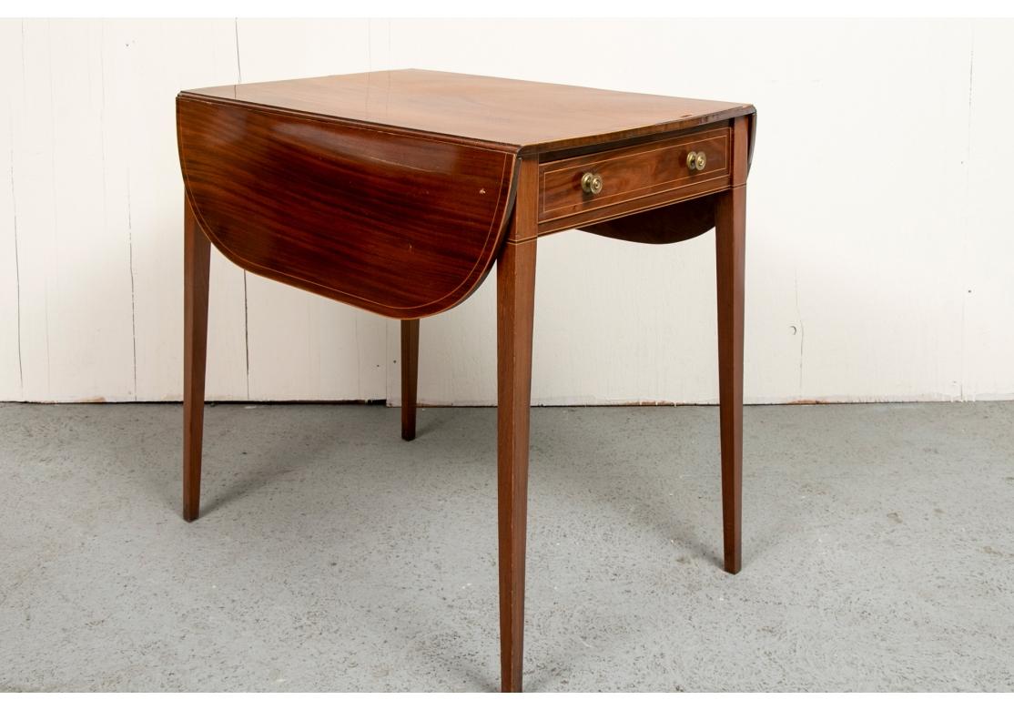 19th Century 19th C. English Hepplewhite Style Pembroke Table For Sale