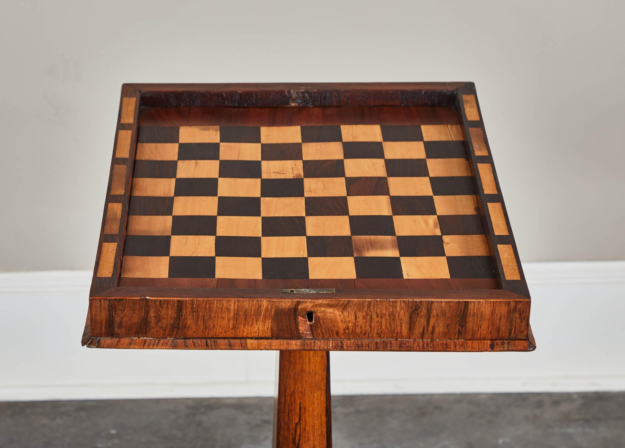 19th Century English Inlaid Palisander Game Table 5