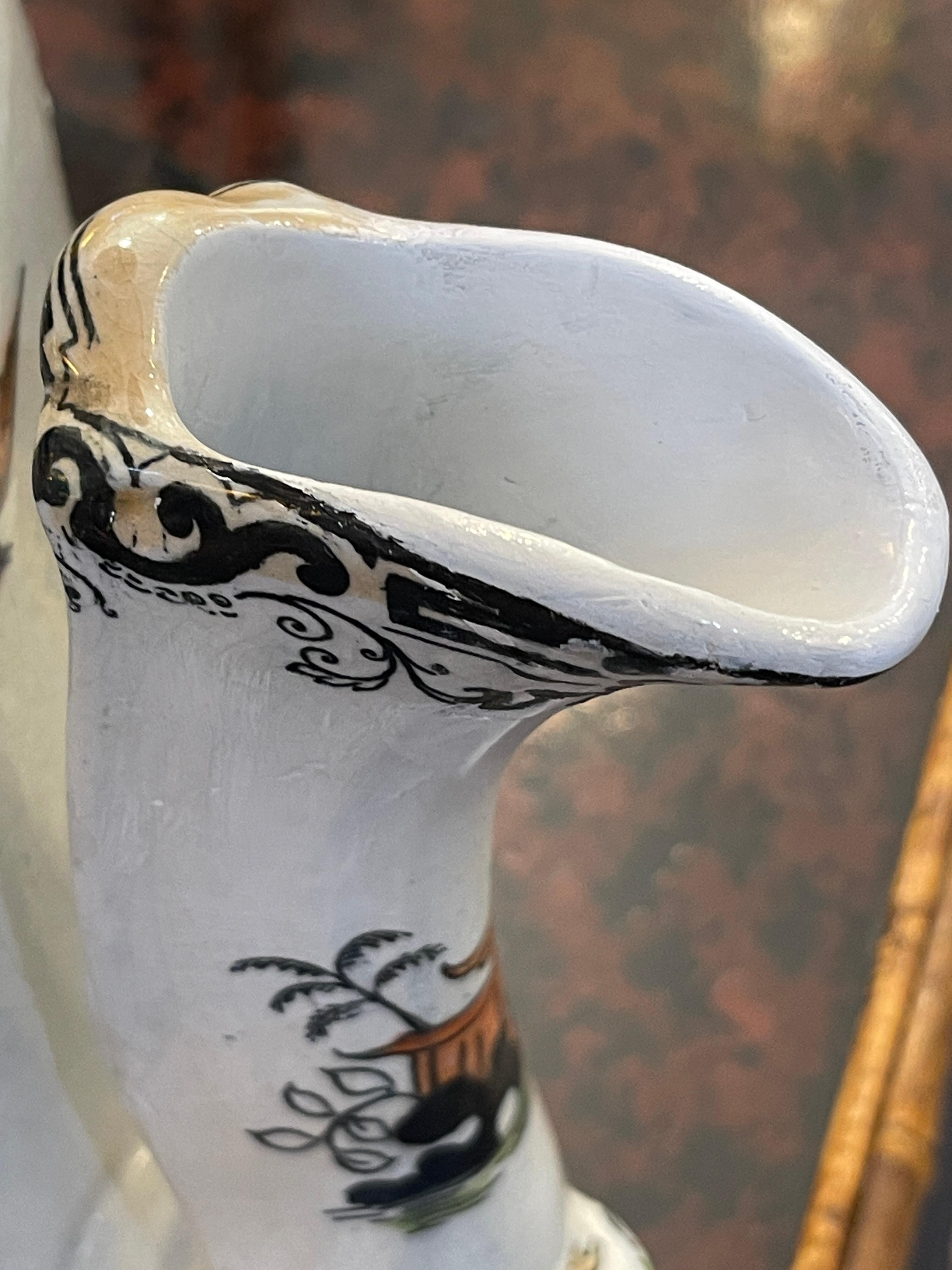 19Th. C. Teiera inglese in pietra ferrosa e coperchio in peltro in vendita 3