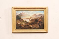 19th C. English Landscape w/ Highland Cattle