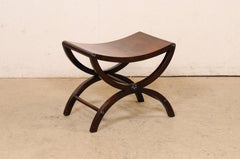 19th C. English Mahogany Curule Stool