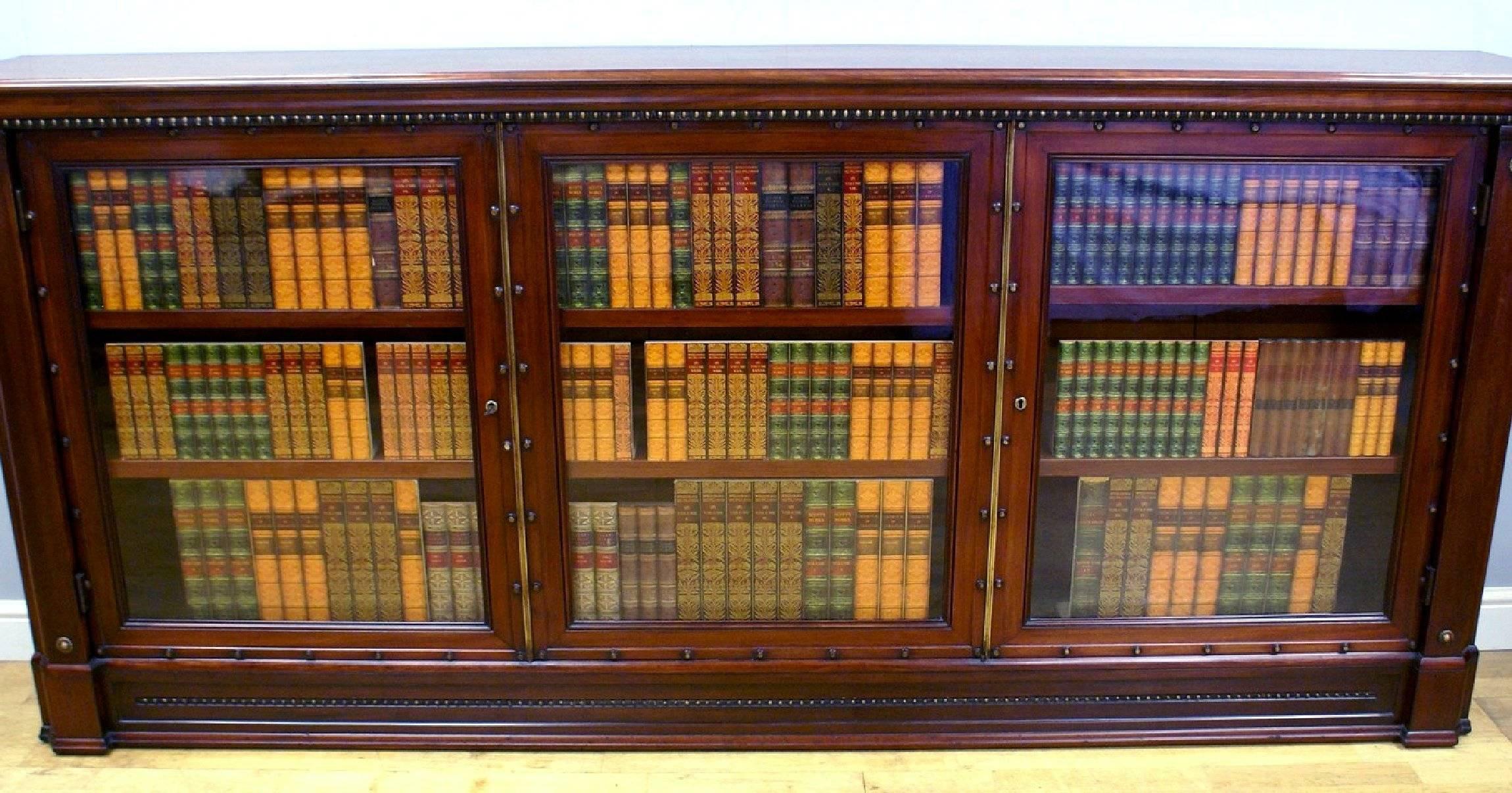 glass fronted bookcases