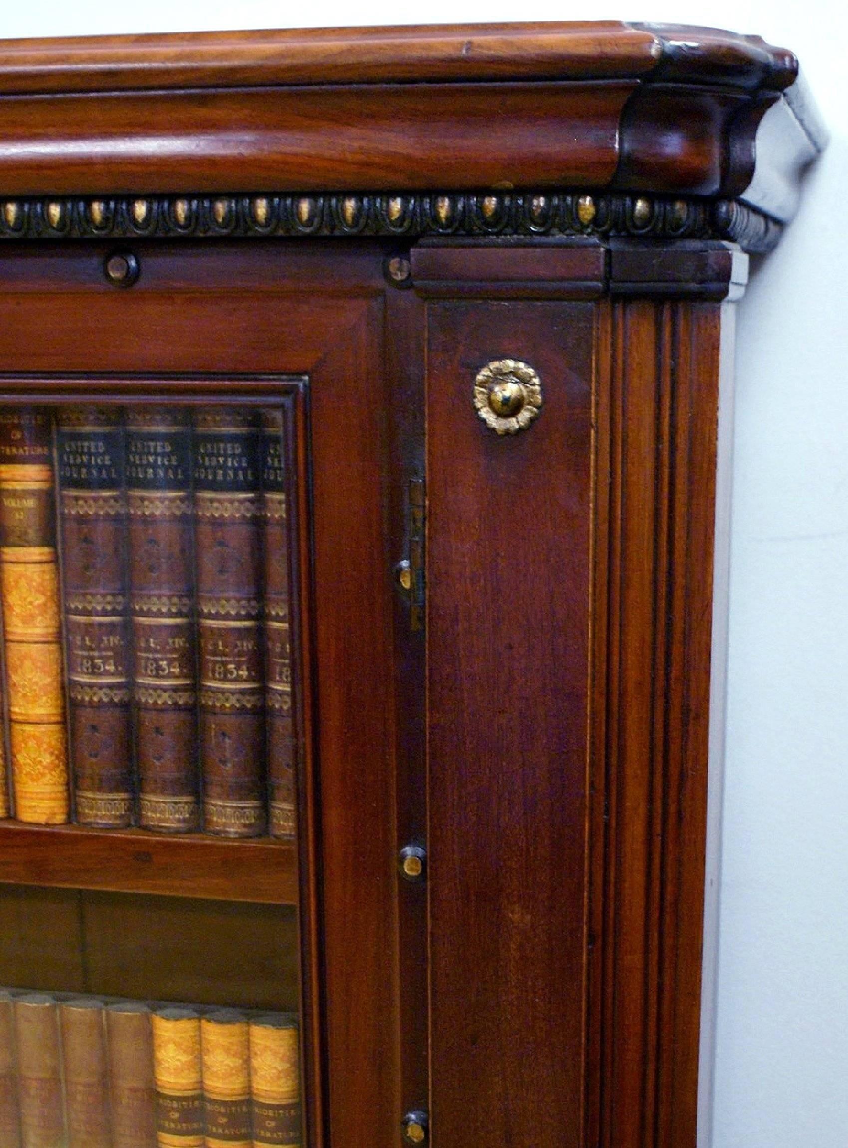glass fronted book case