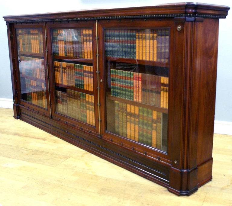 19th Century English Mahogany Glass Fronted Bookcase at 1stDibs glass fronted bookcases, glass