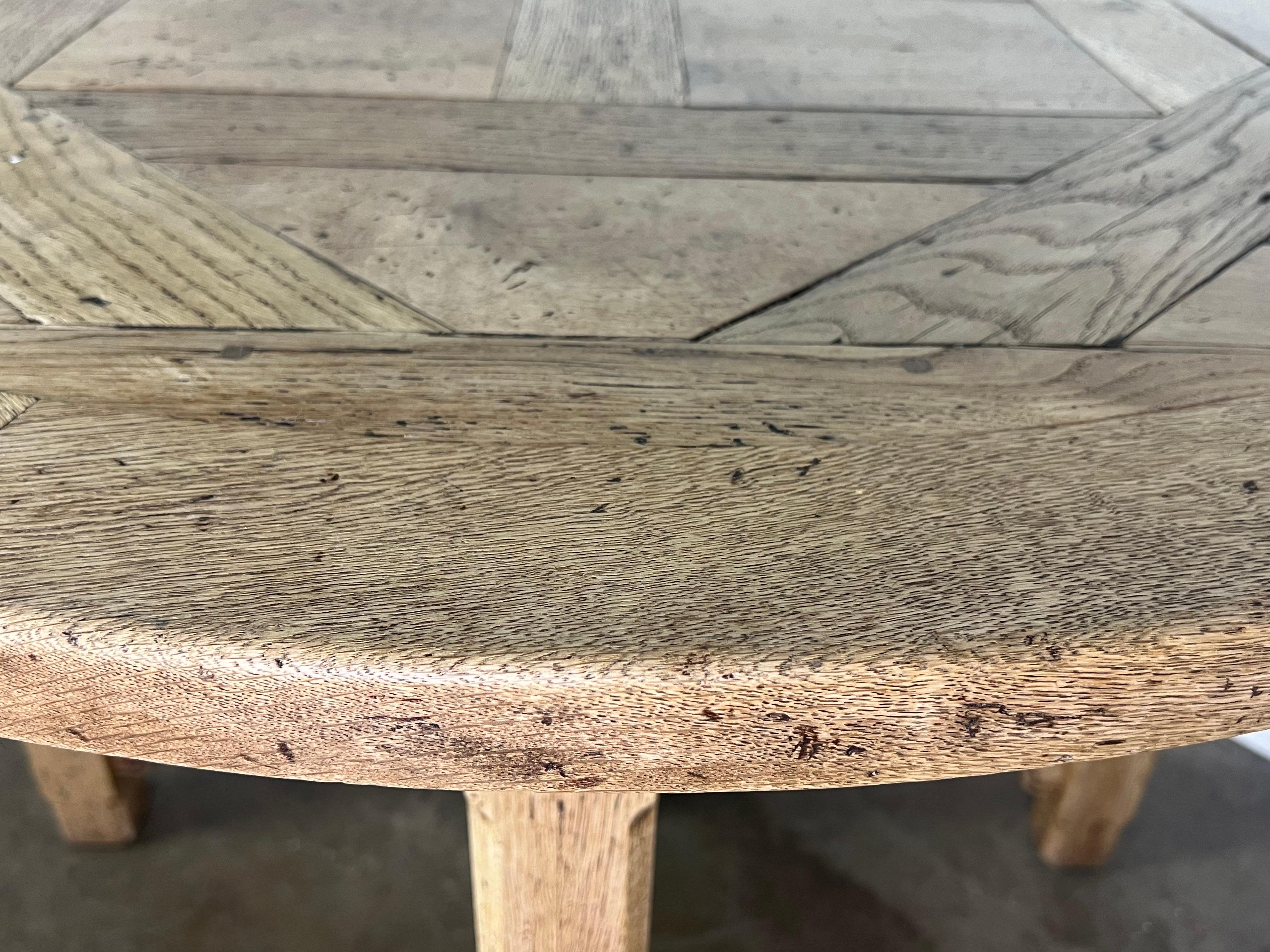 19th C. English Marquetry Top Table For Sale 5