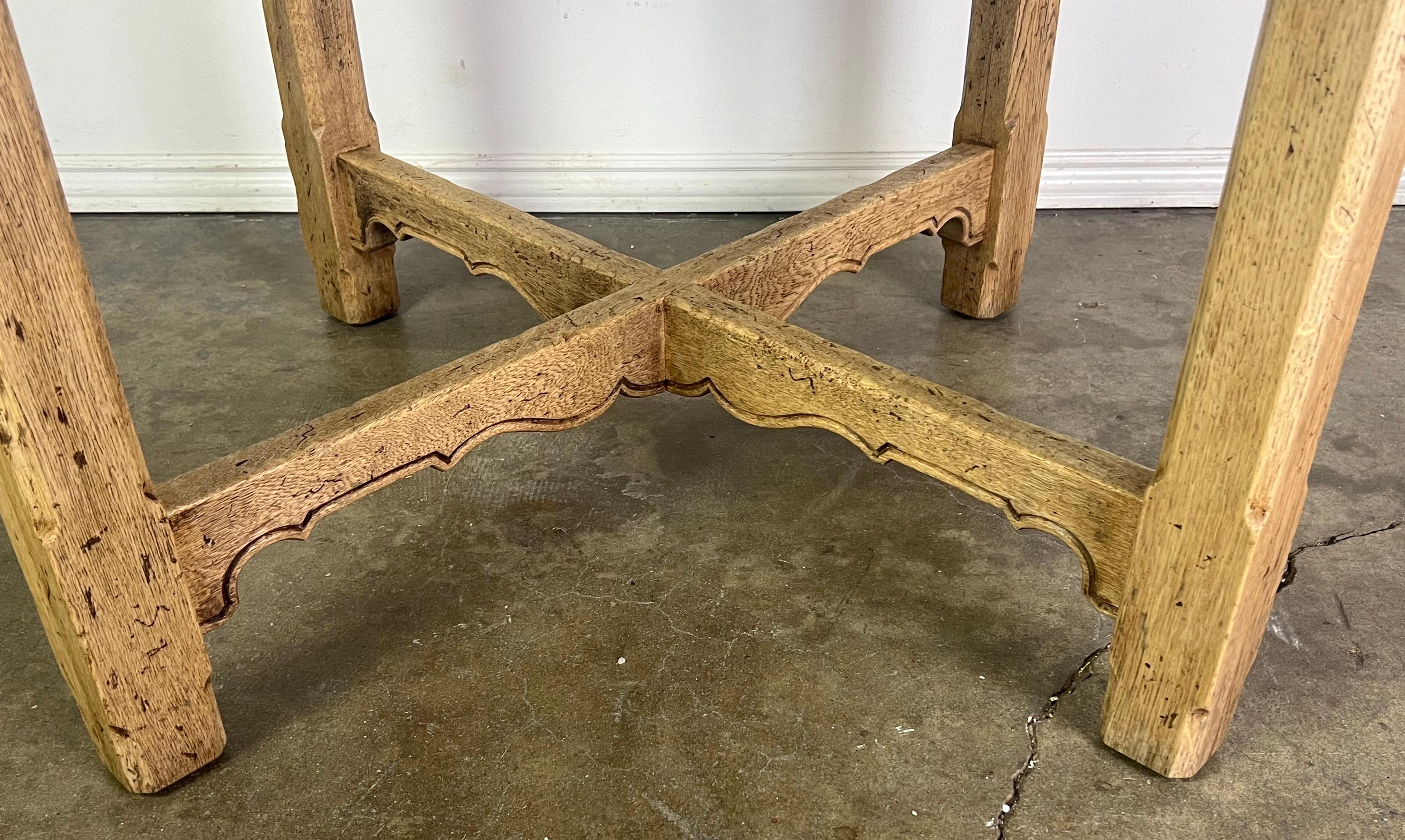 19th C. English Marquetry Top Table For Sale 2