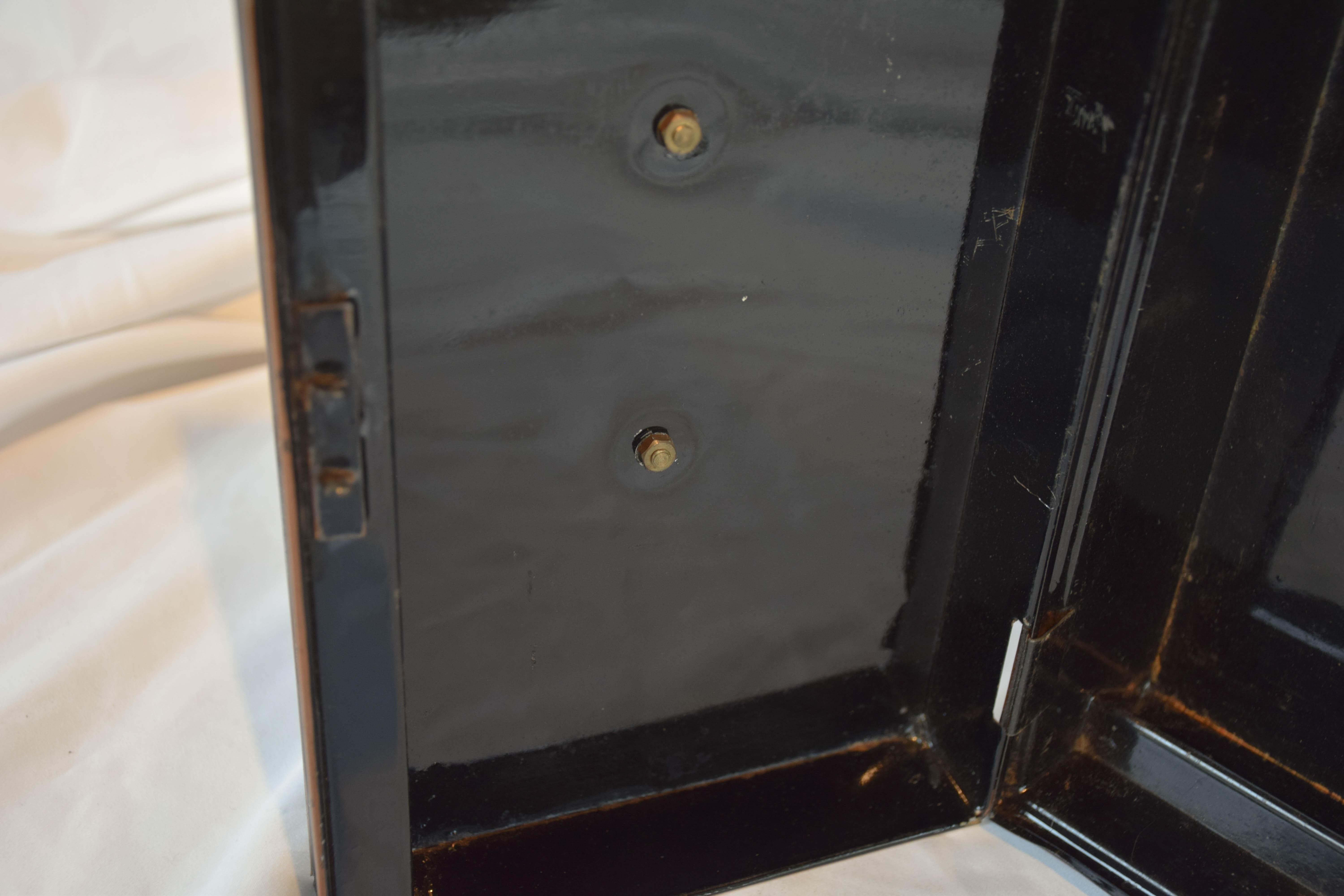19th Century English Metal Cash Box 6