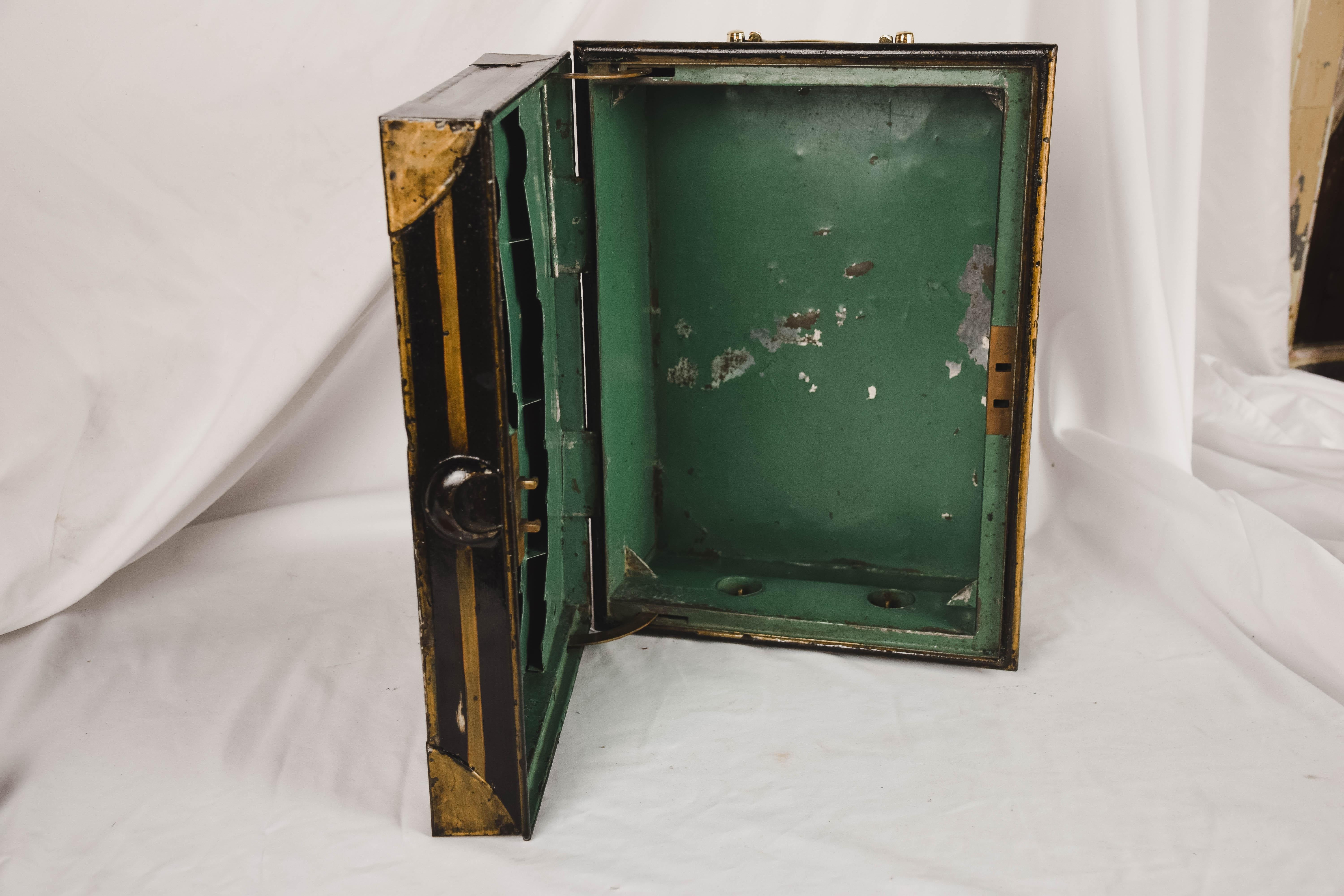 19th Century English Metal Cash Box 7