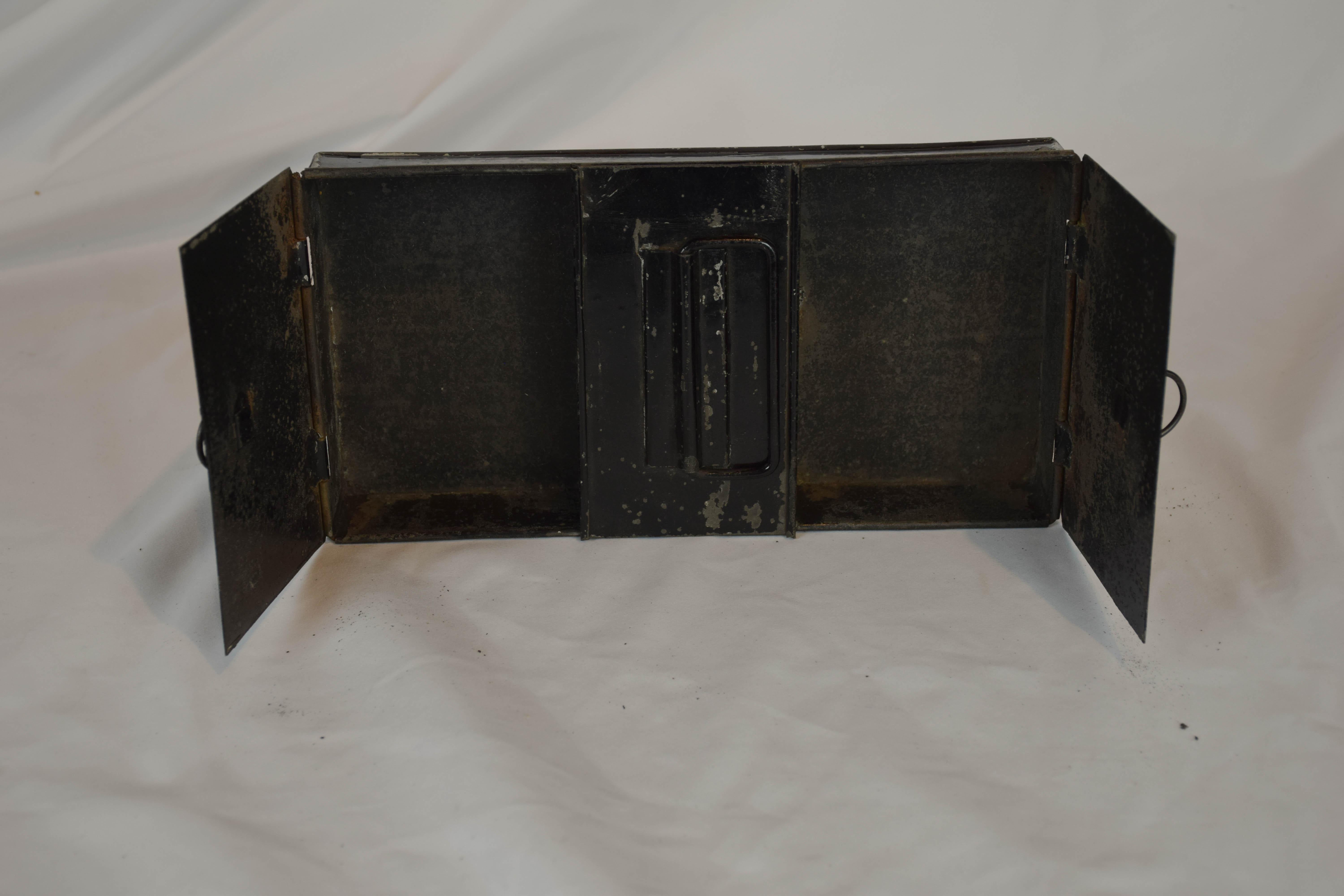 19th Century English Metal Cash Box 8