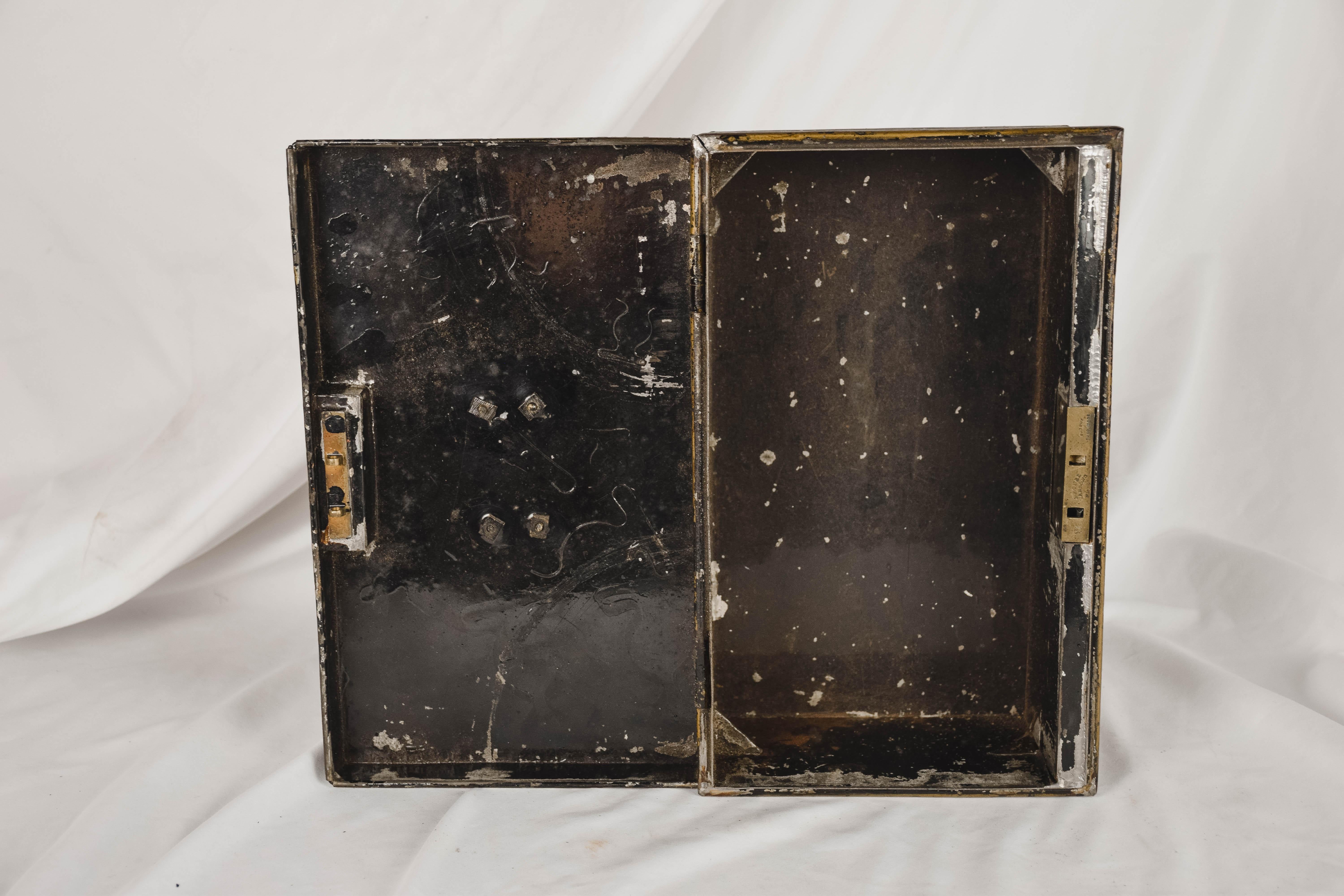 19th Century English Metal Cash Box 9
