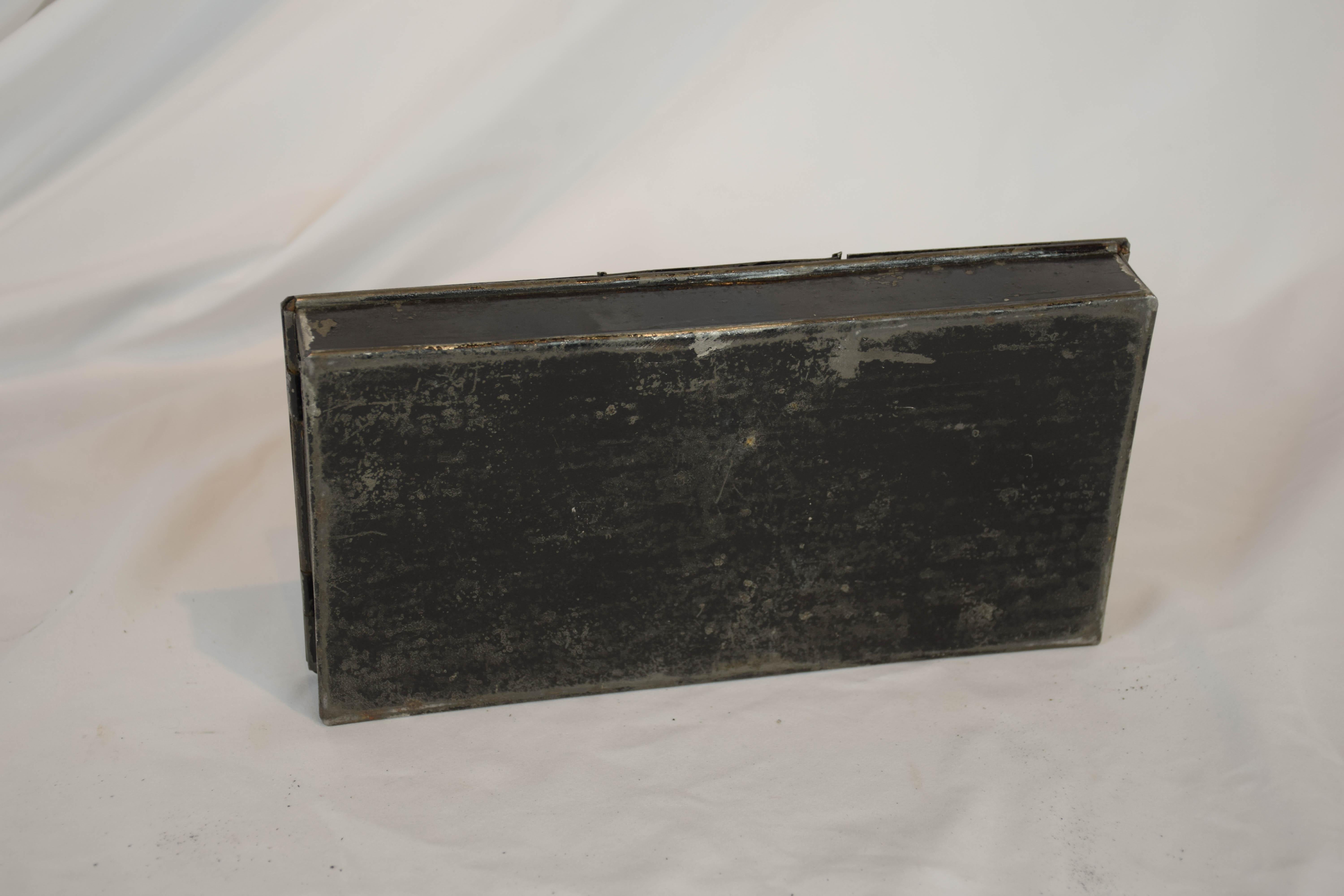 19th Century English Metal Cash Box 11