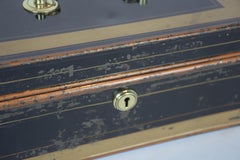 19th Century English Metal Cash Box