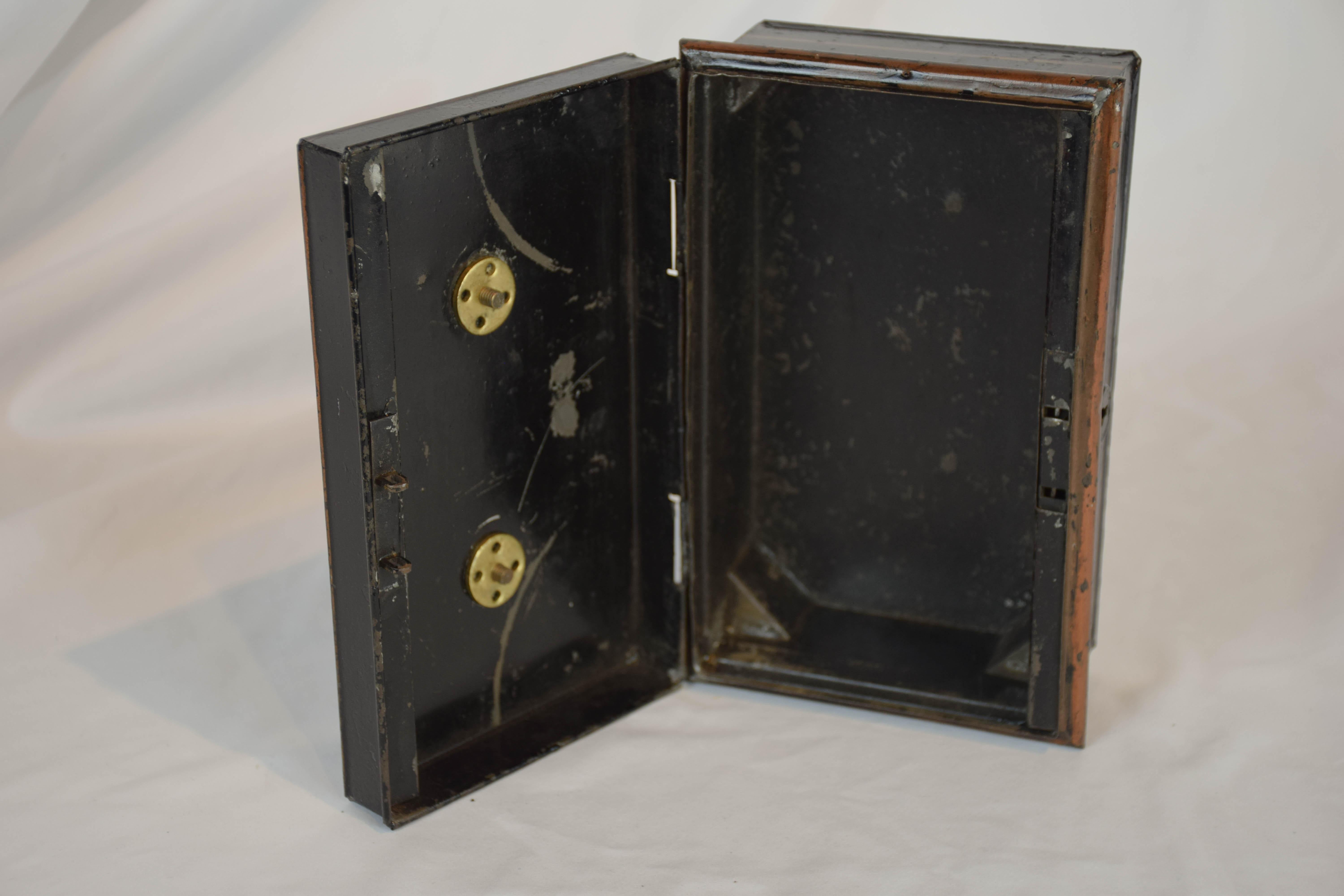 19th Century English Metal Cash Box 5