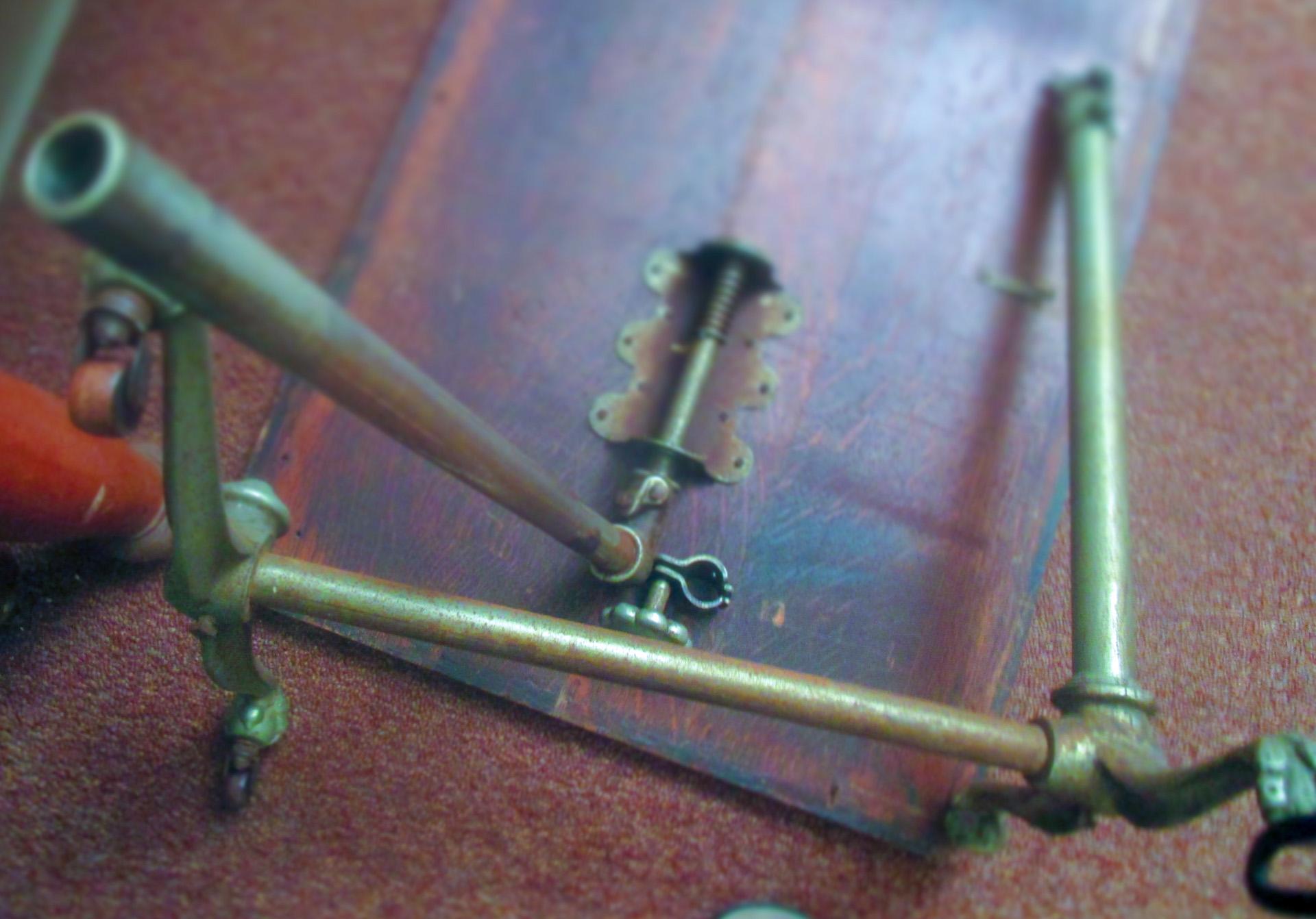 19th C English Oak Reading Table on Cast Iron Base with Ball and Claw Feet 4