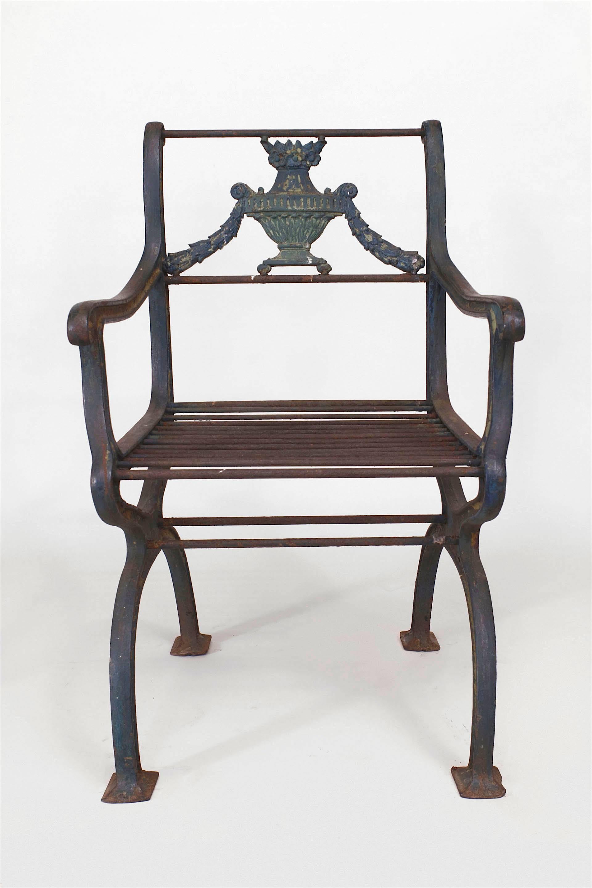 English Victorian Iron 5-Piece Living Room Set In Good Condition For Sale In New York, NY