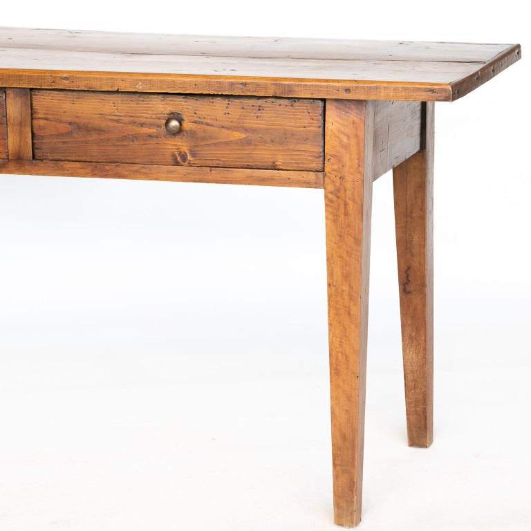 19th C. English Pine Console Table at 1stDibs