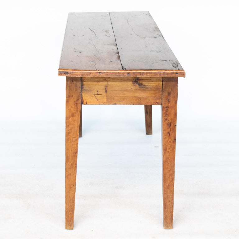 19th C. English Pine Console Table at 1stDibs