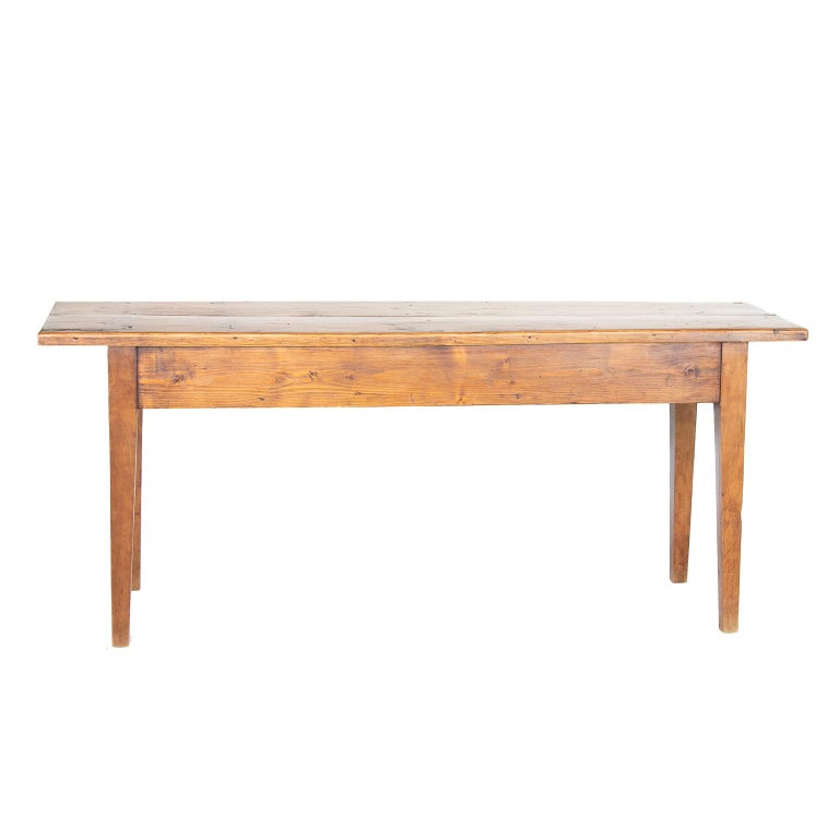 19th C. English Pine Console Table at 1stDibs