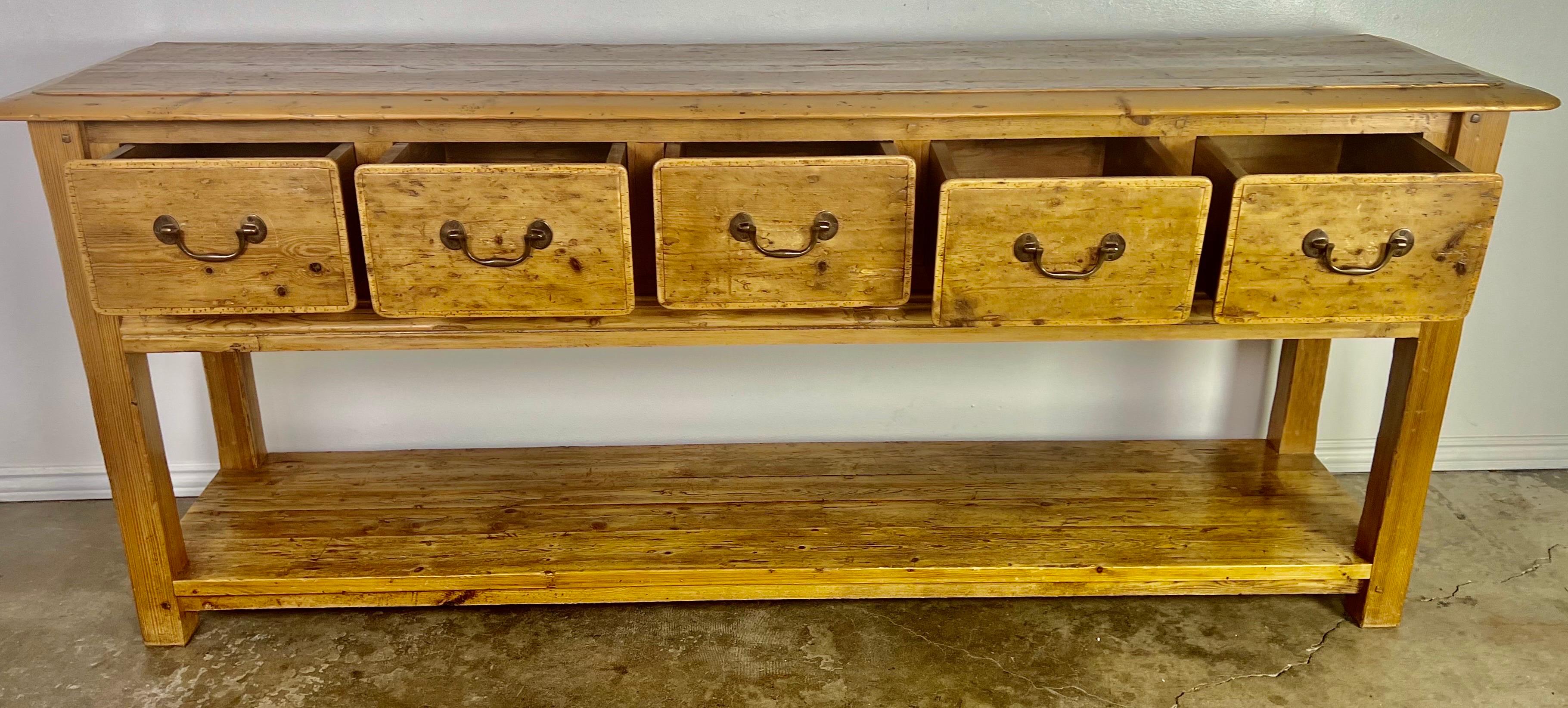 19th Century English Pine Sideboard 5