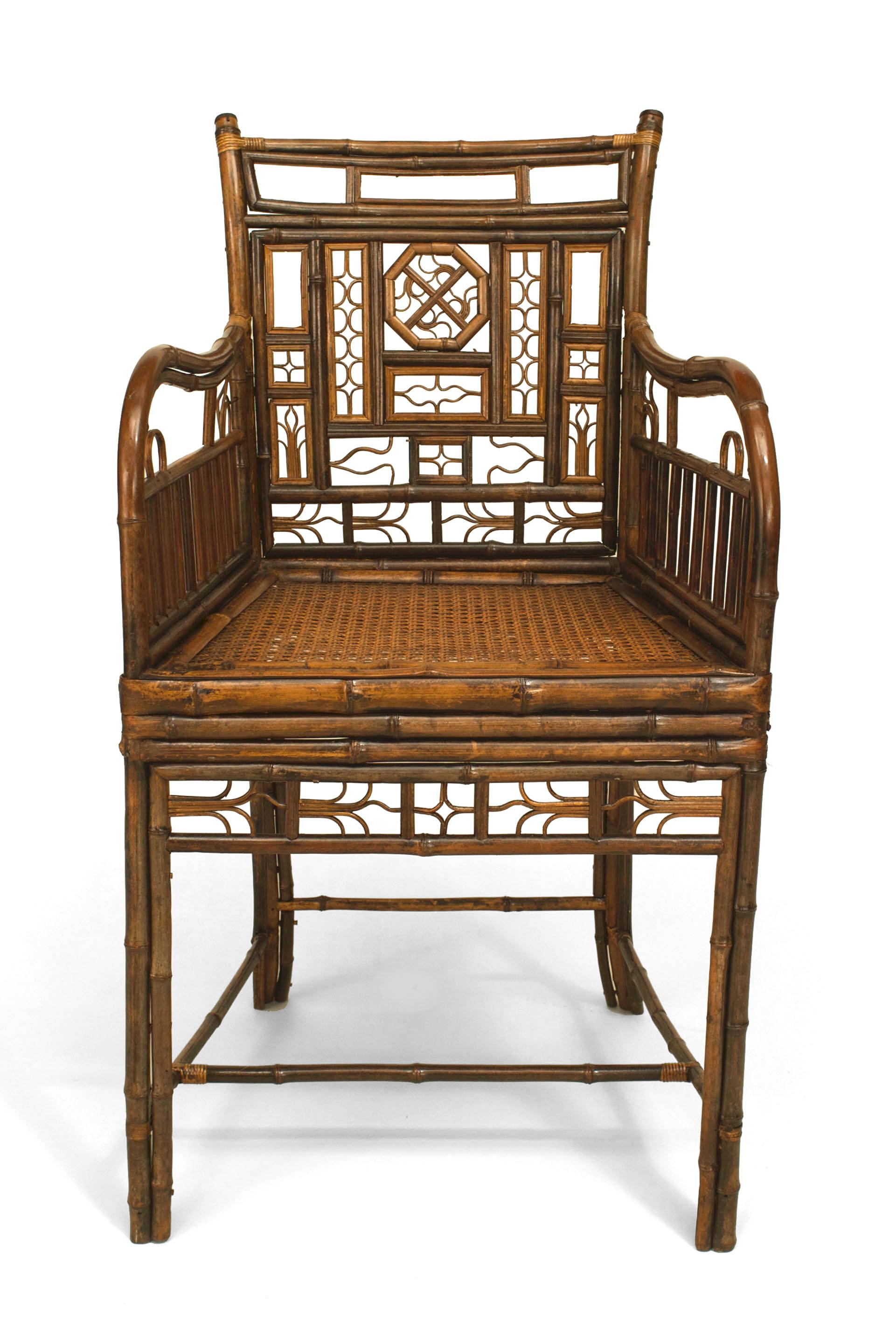Englischer gepolsterter Regency-Sessel im Angebot 1