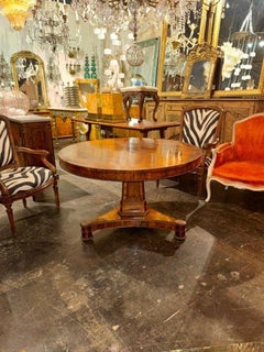 19th c. English Regency Mahogany Center Table