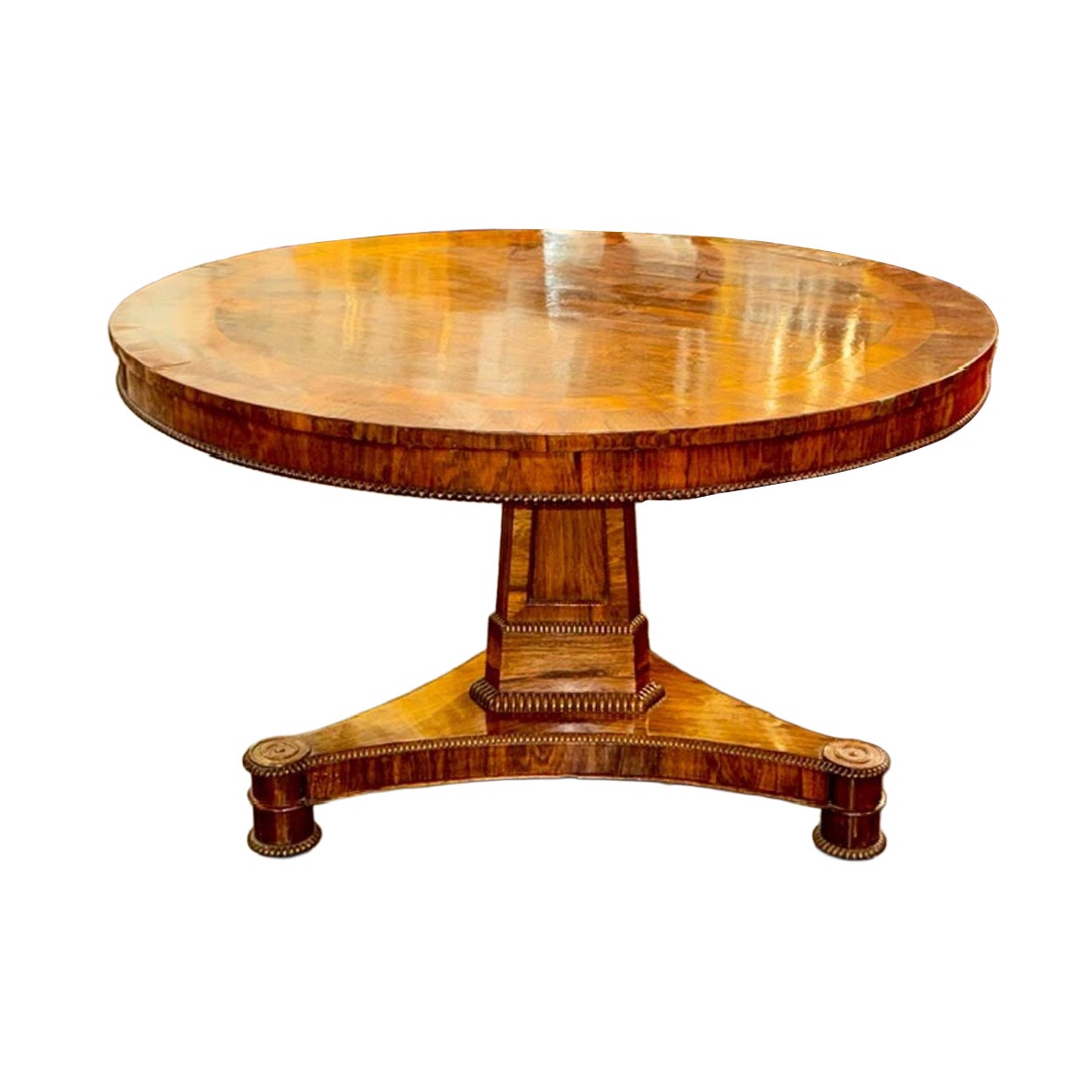 19th c. English Regency Mahogany Center Table