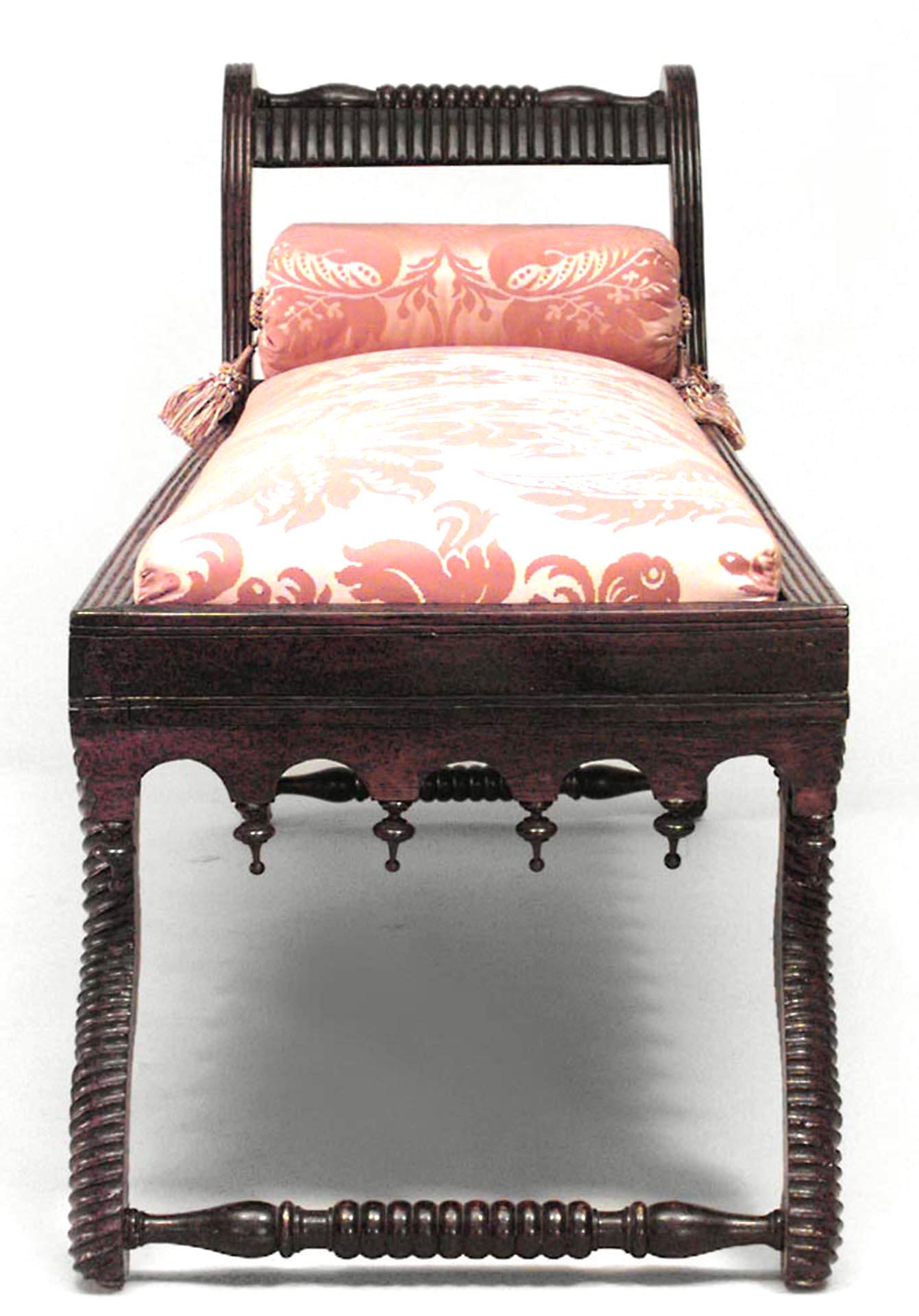 Englische Rosewood Chaise aus Rosenholz im Regency-Stil (Britisch) im Angebot