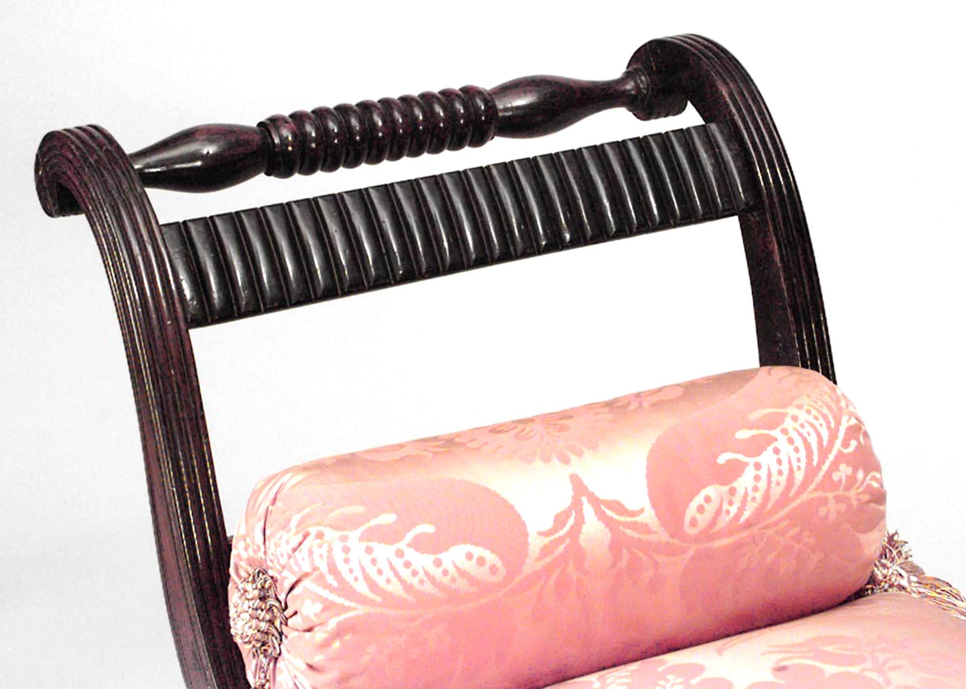 19th Century English Regency Style Rosewood Chaise For Sale