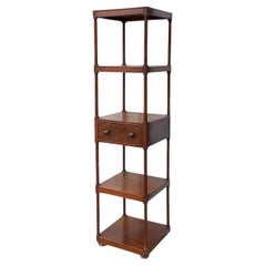 Antique 19th-C. English Regency Style Mahogany Etagere / Bookcase / Shelf - 4 Tiers