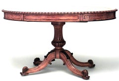 English Regency Style Satinwood Center Table