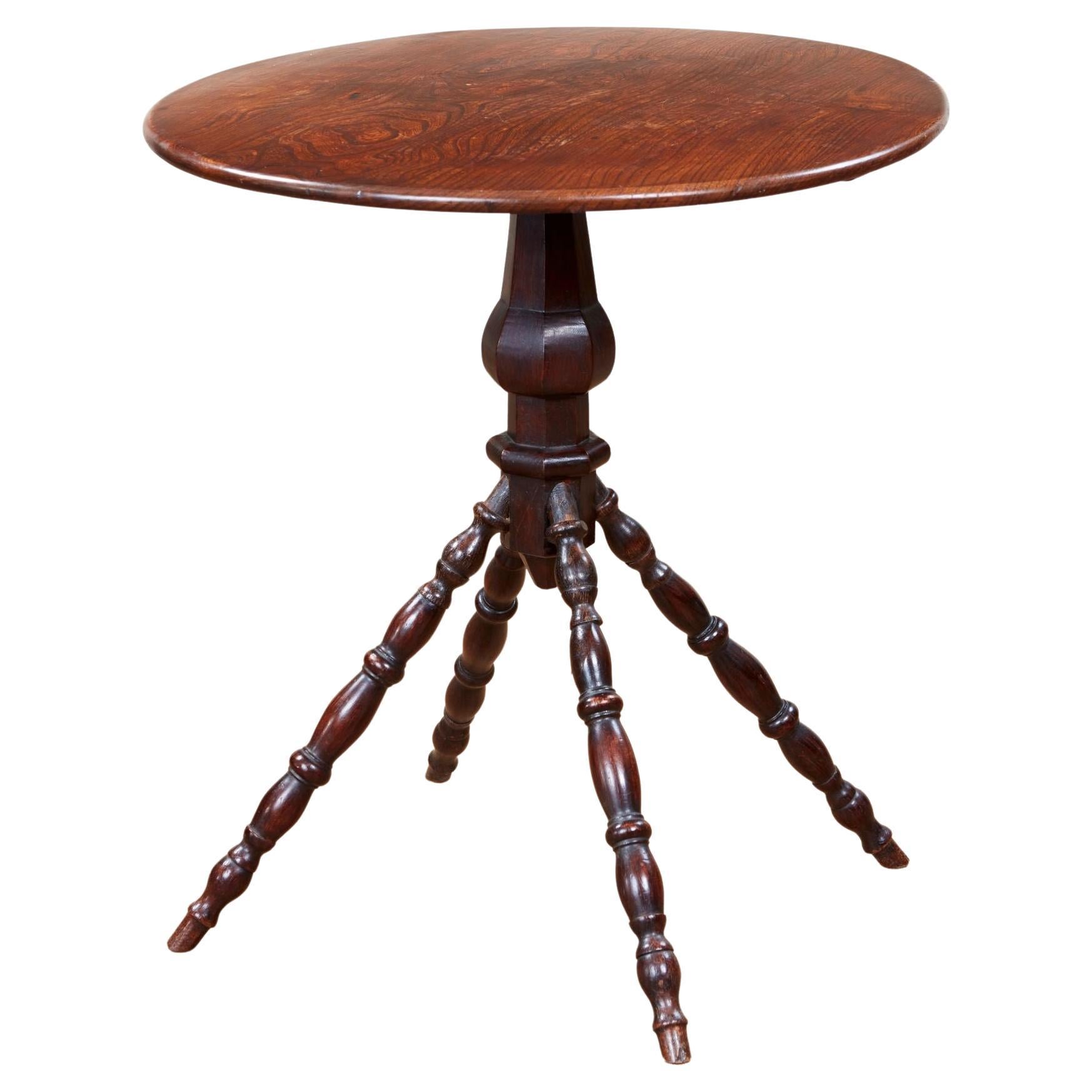 19th C. English Spindle Table For Sale