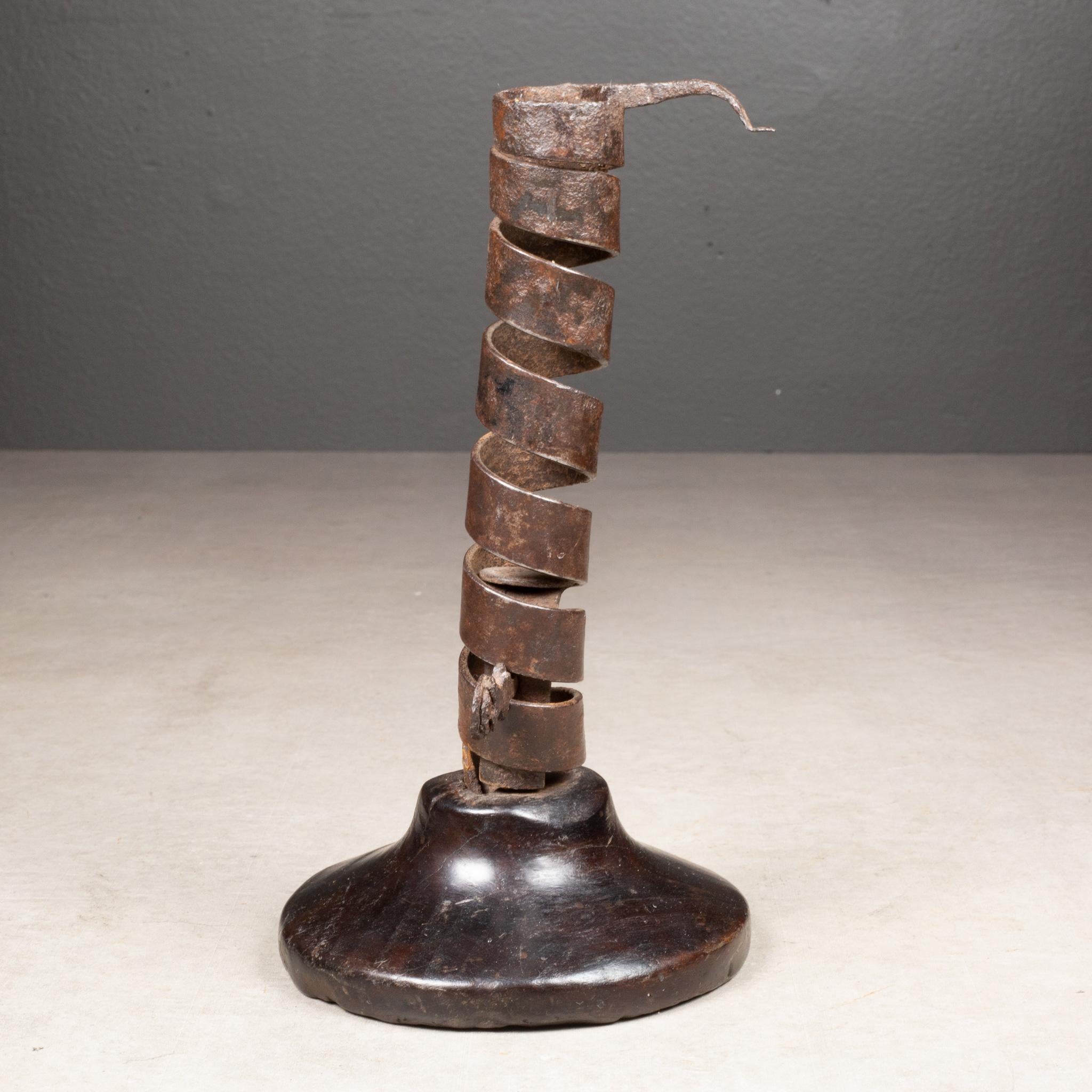 Victorian 19th c. English Spiral Candlestick c.1870